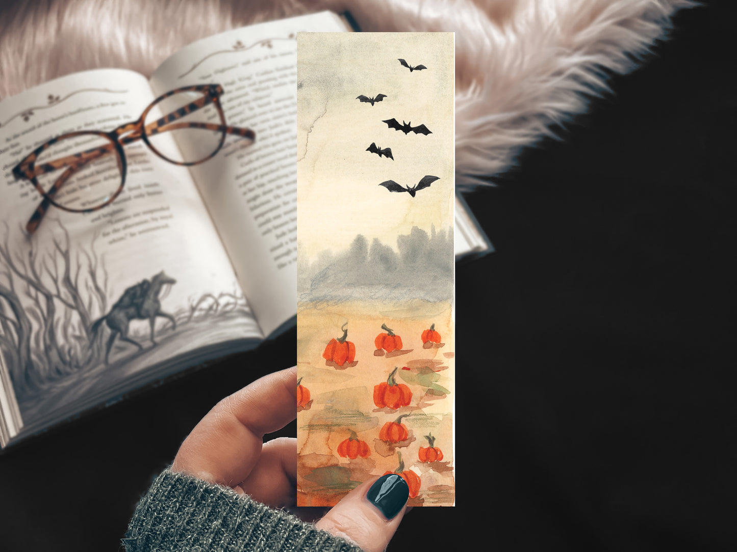 Halloween Bats Bookmark