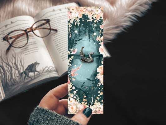 Enchanted Swan Lake Bookmark