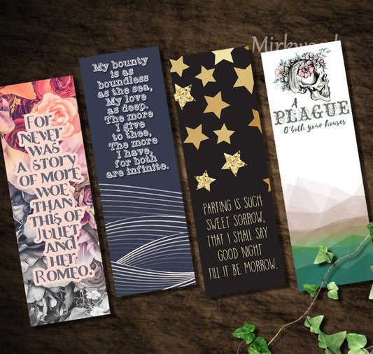 Printable Romeo & Juliet Bookmarks Set