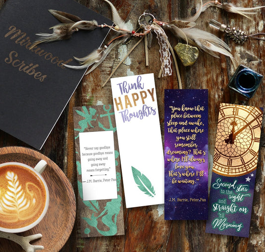 Printable Peter Pan Bookmarks Set