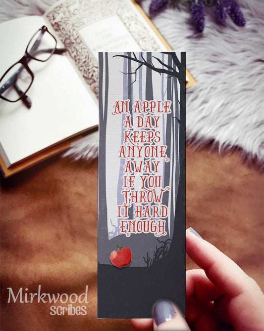 An Apple A Day Keeps Anyone Away If You Throw It Hard Enough Bookmark