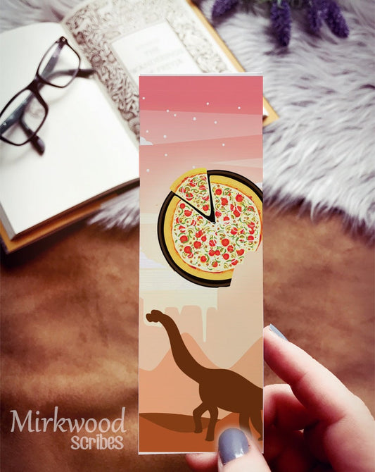 Dinosaur Pizza Bookmark