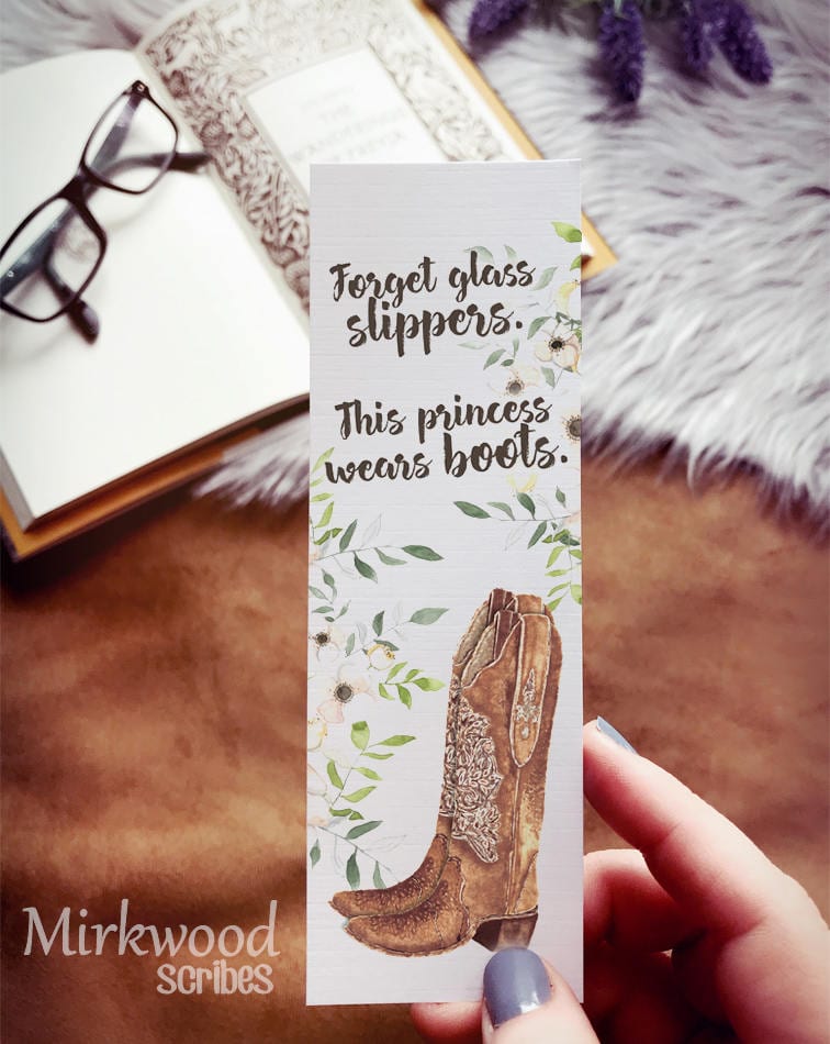 This Princess Wears Boots Bookmark