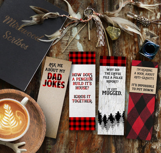 Printable Dad Jokes Bookmarks Set