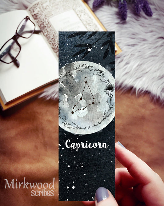 Capricorn Zodiac Sign Bookmark