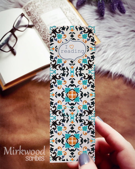 I Love Reading Mosaic Bookmark