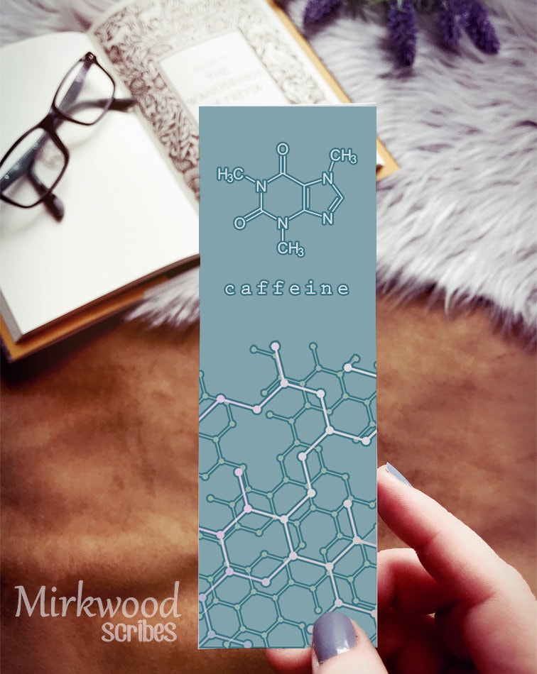 Caffeine Molecule Bookmark