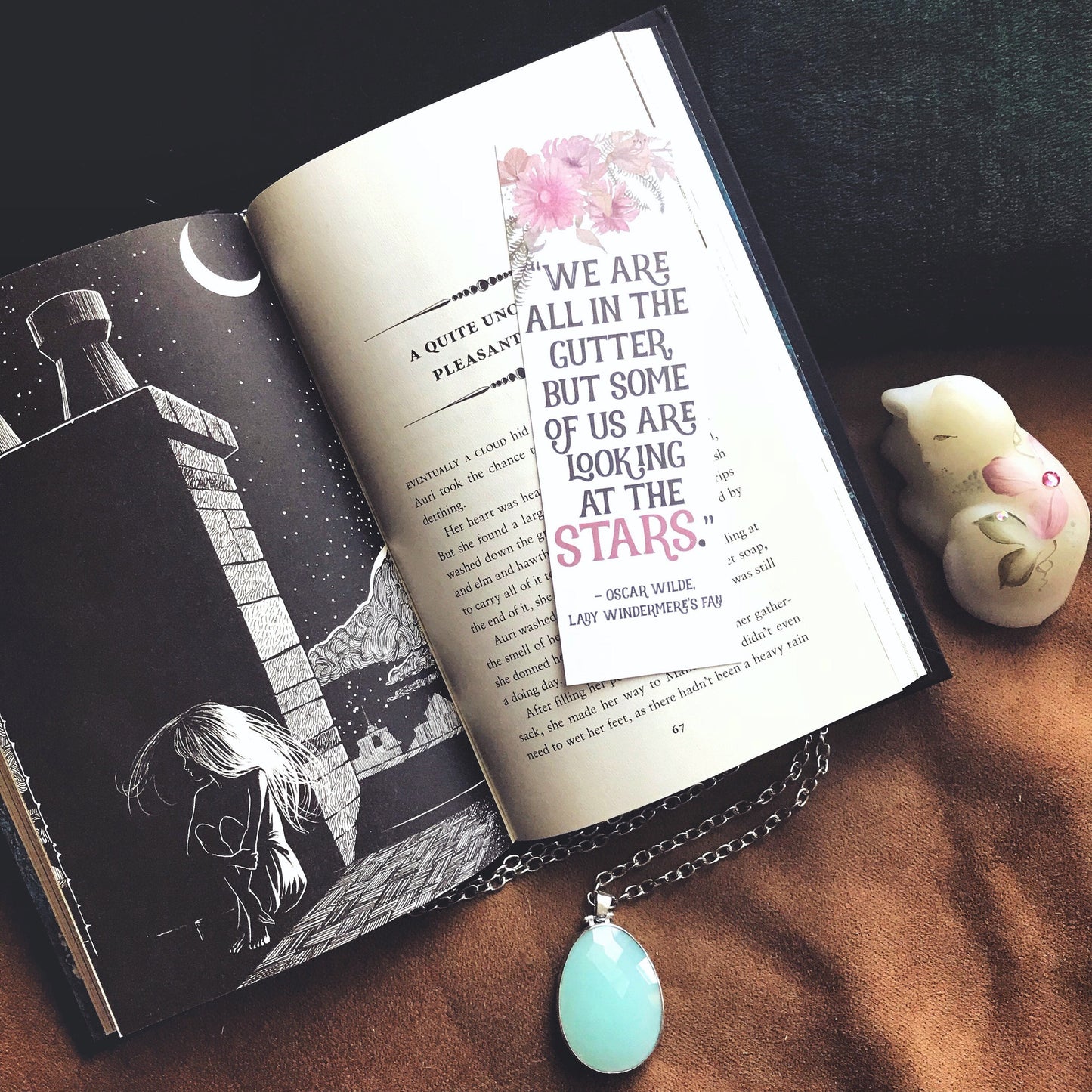 We Are All In the Gutter, but Some of Us Are Looking at the Stars Oscar Wilde Quote Bookmark