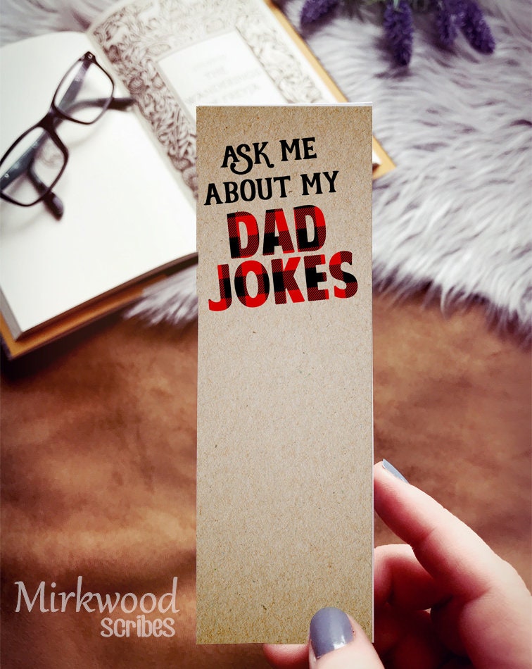 Ask Me About My Dad Jokes Bookmark