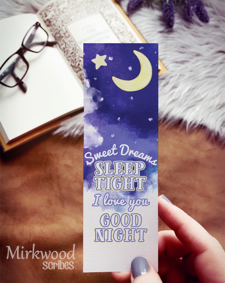 Sweet Dreams, Sleep Tight, I Love You, Goodnight! Baby Bookmark