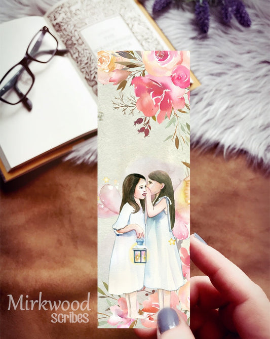 Cute Little Girl Fairies Garden Bookmark