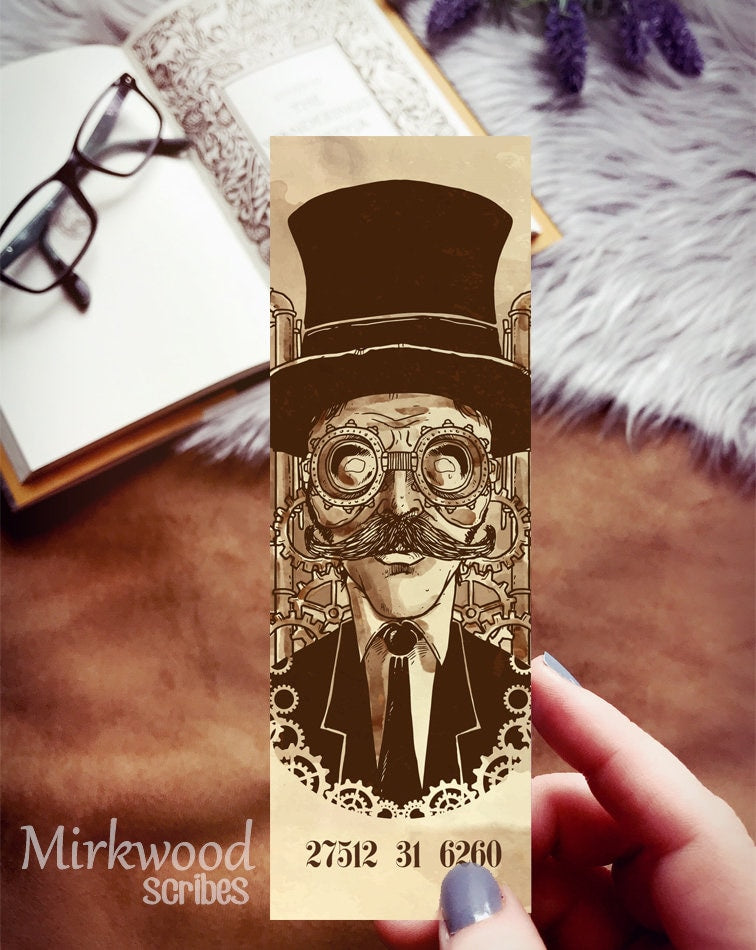 Victorian Steampunk Top Hat Bookmark