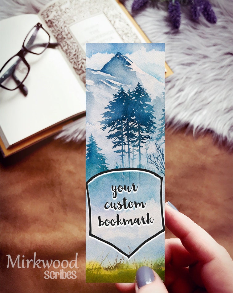 Personalized Bookmark, Customized Quote or Name Bookmark, Create Your Own Custom Bookmark