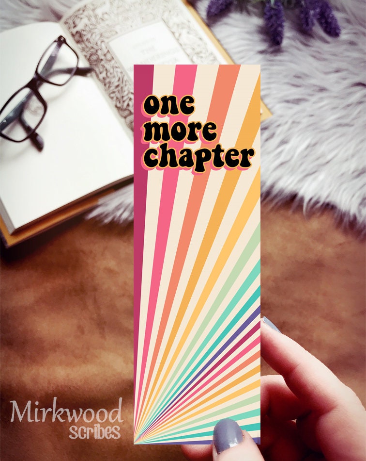 One More Chapter Rainbow Style Bookmark
