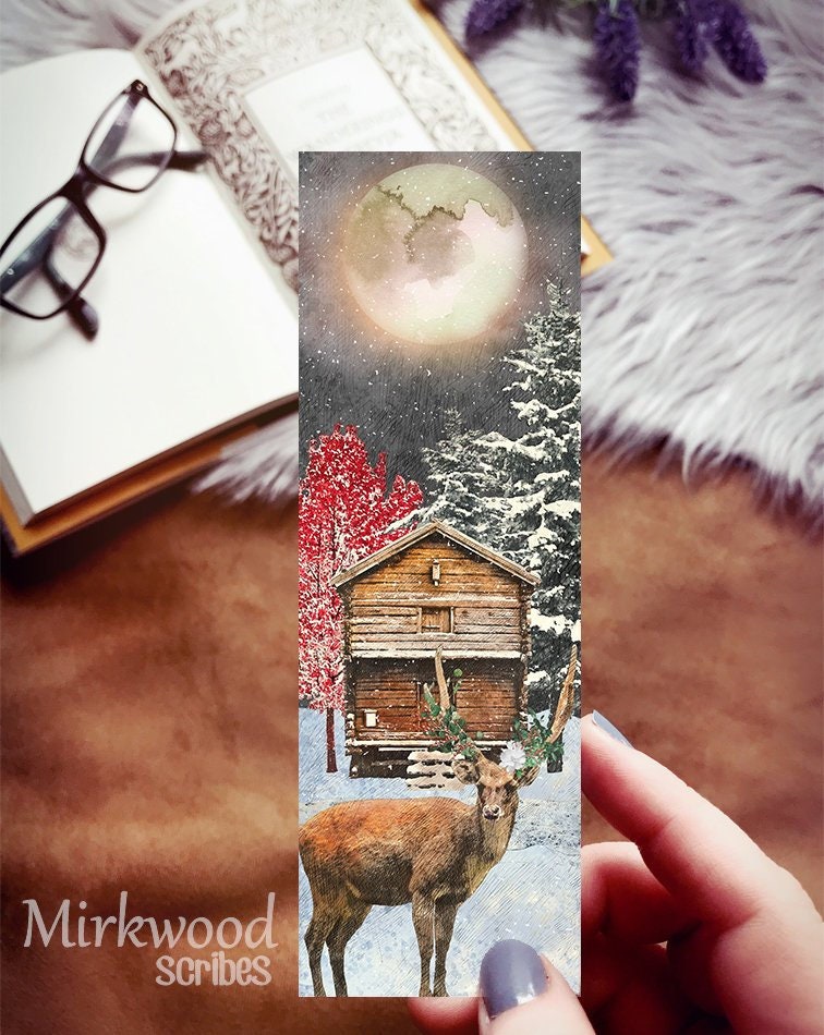 Christmas Deer Bookmark