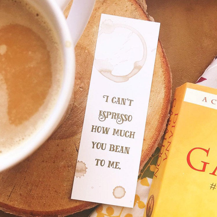 Coffee Stain Bookmark for Coffee Lovers