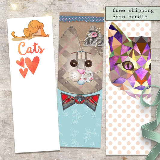 Cat Lover Bookmark Bundle