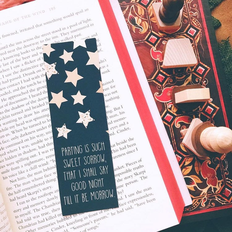 Romeo and Juliet Bookmark, Parting is Such Sweet Sorrow
