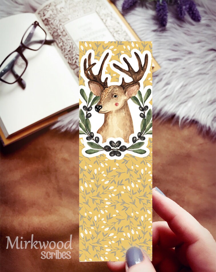 Yellow Stag Bookmark