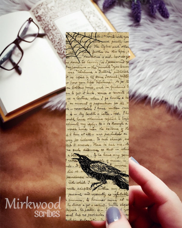 Halloween Raven Bookmark