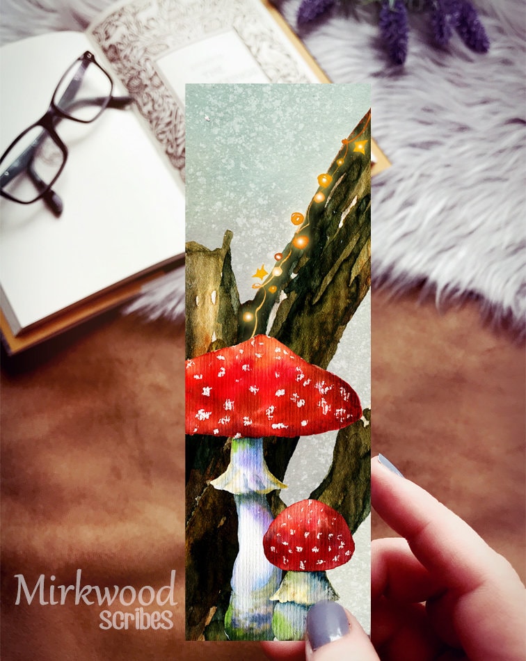 Woodland Wonder Mushroom Bookmark