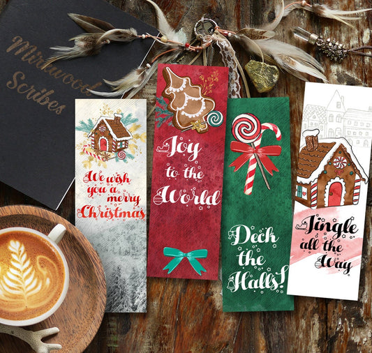 Printable Christmas Songs Bookmarks Set