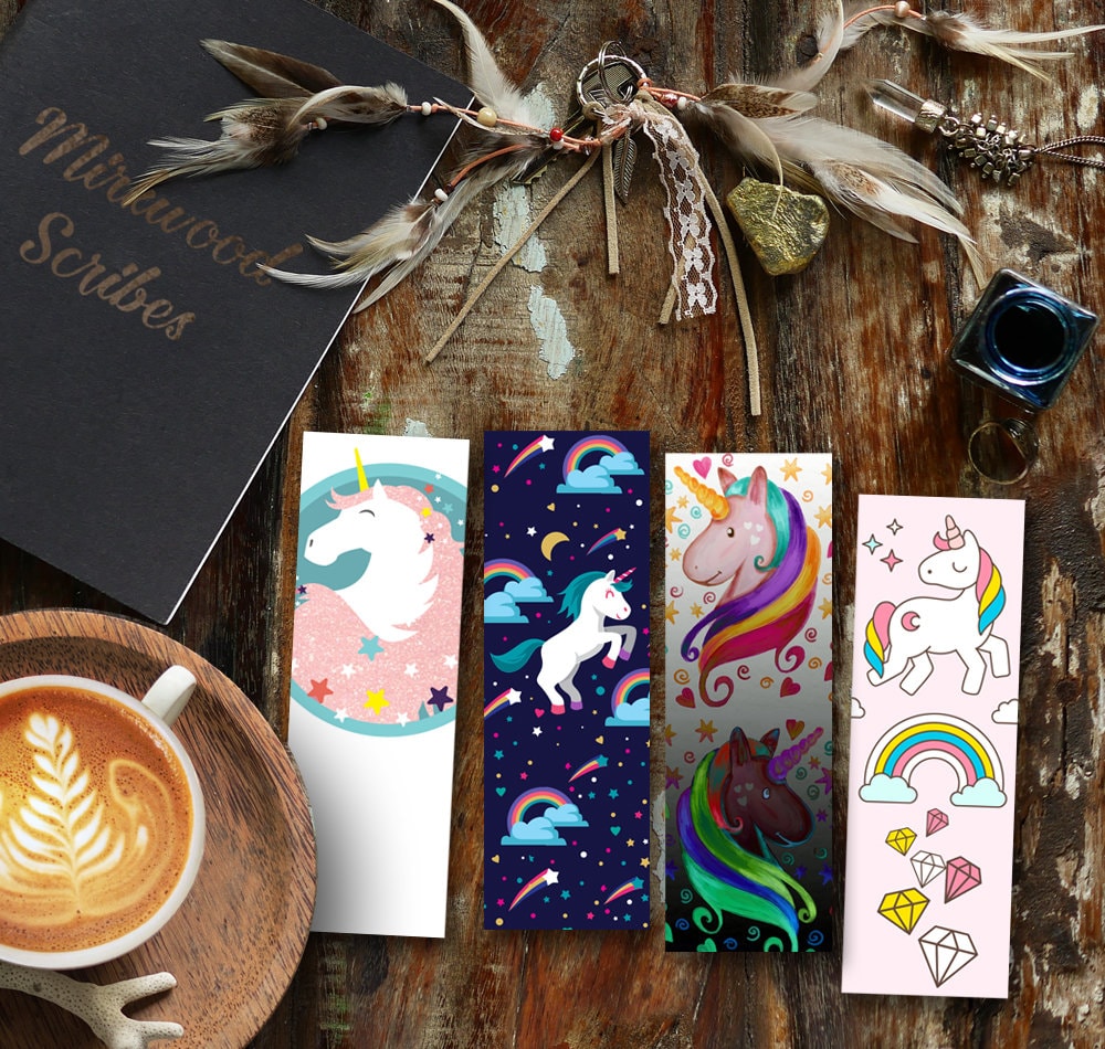 Pretty Pastel Unicorn Bookmark