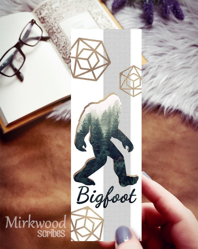 Cryptid Bigfoot Bookmark