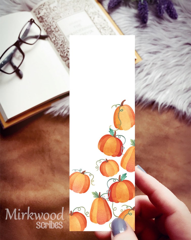 Pumpkins Stack Halloween Bookmark