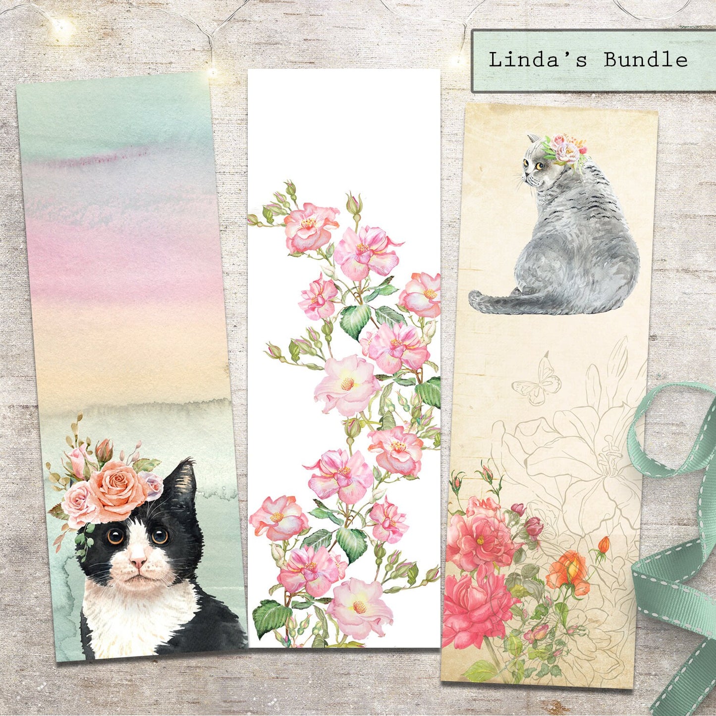 Tuxedo Cat Lover Bookmark