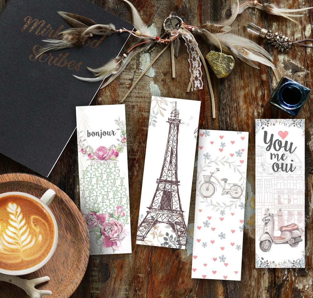 You, Me, Oui! Sweet Romantic Bookmark