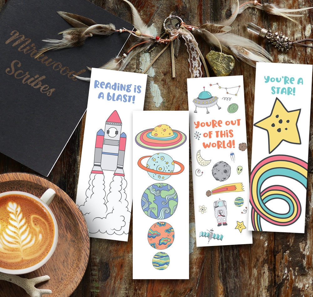 Rainbow Planets Bookmark