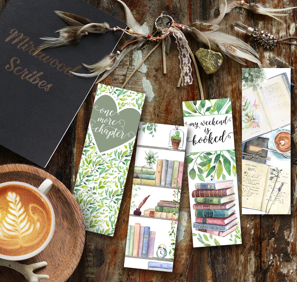 One More Chapter Botanical Bookmark