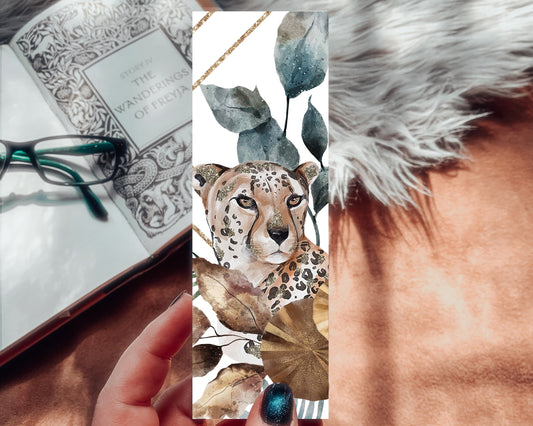 Jungle Themed Cheetah Bookmark