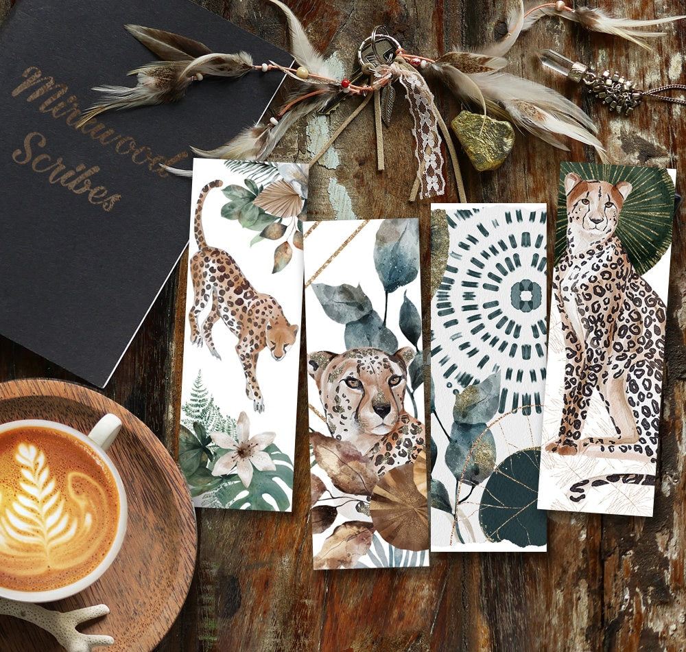 Jungle Themed Cheetah Bookmark