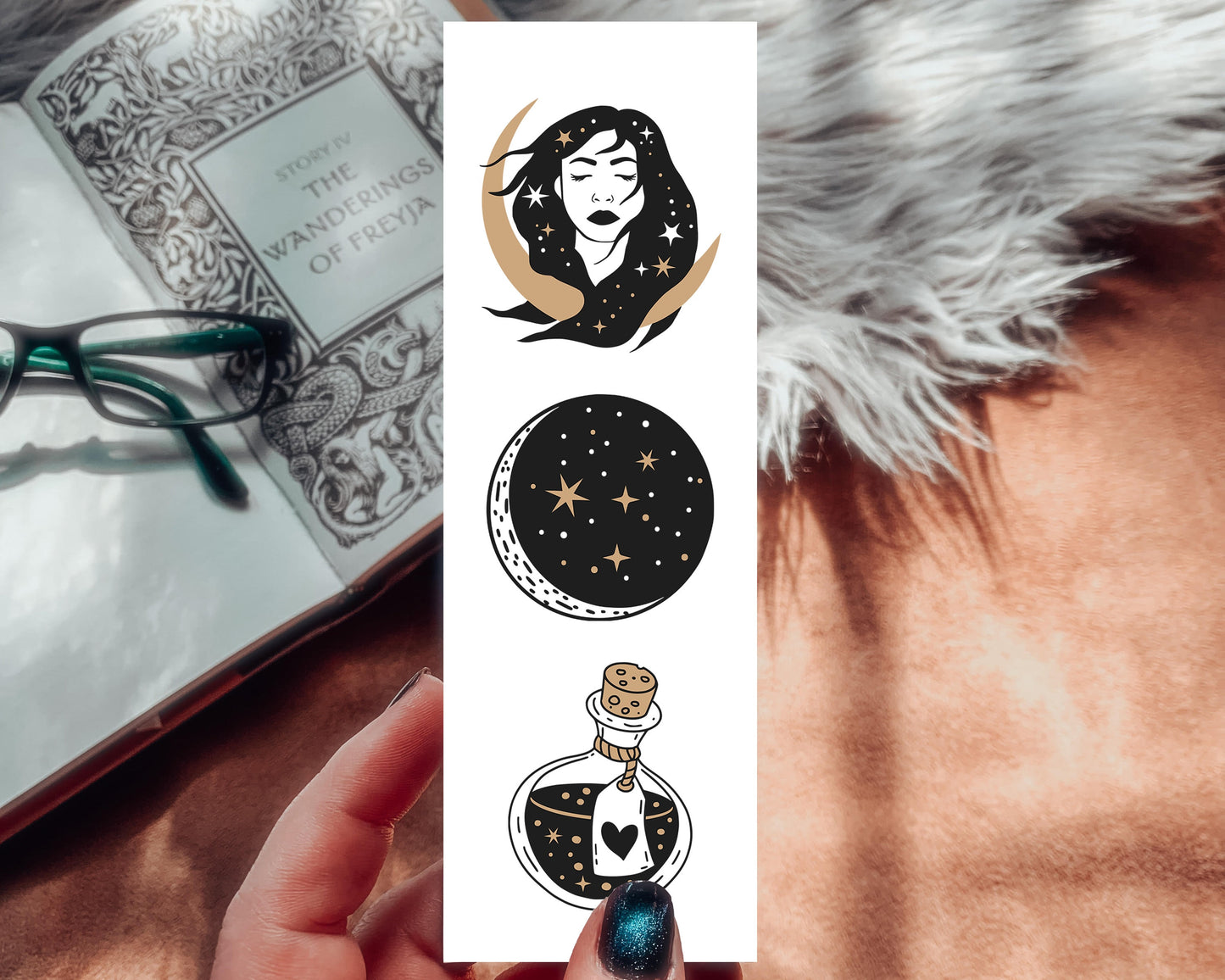 Moon Goddess Witch Potion Bookmark