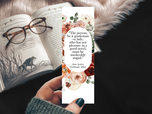 Jane Austen Northanger Abbey Quote Bookmark