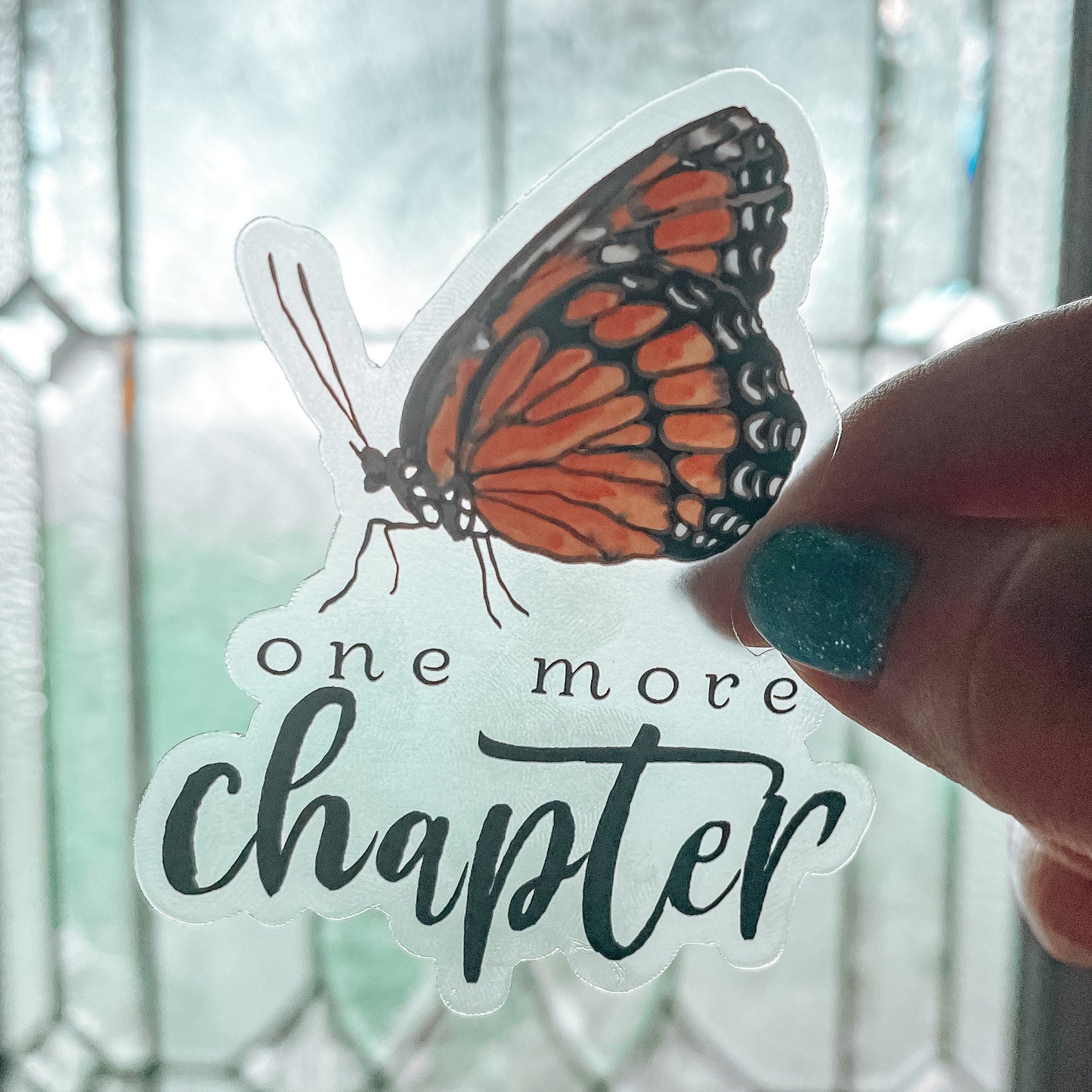 Clear Butterfly Vinyl Sticker