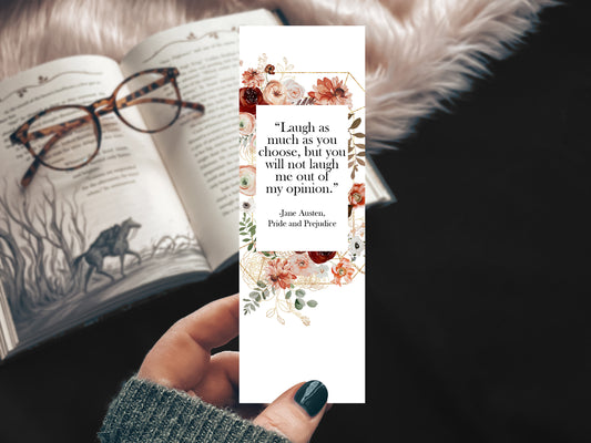 Pride & Prejudice Quote Bookmark, Jane Austen