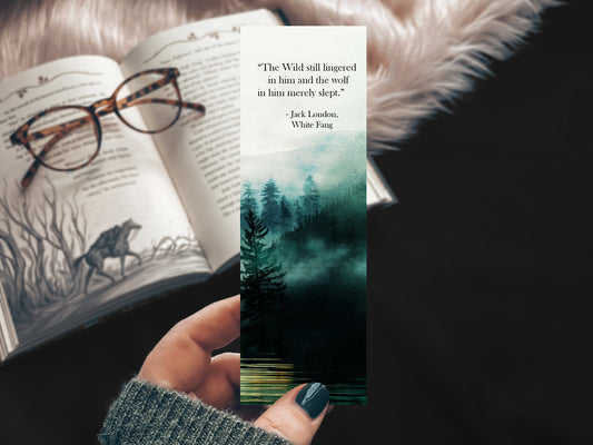 Jack London White Fang Quote Bookmark