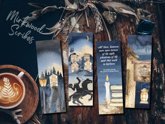 Printable Sleepy Hollow Bookmarks Set