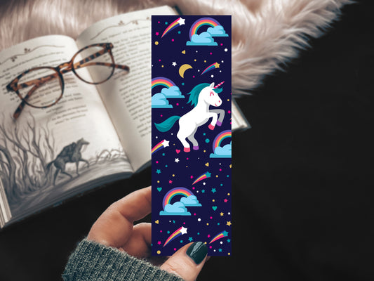 Rainbow Space Unicorn Bookmark