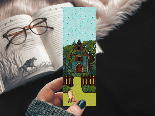 Cozy Cottage Spring In the Woods Fox Bookmark