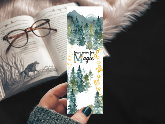Fantasy Forest Leave Room for Magic Bookmark