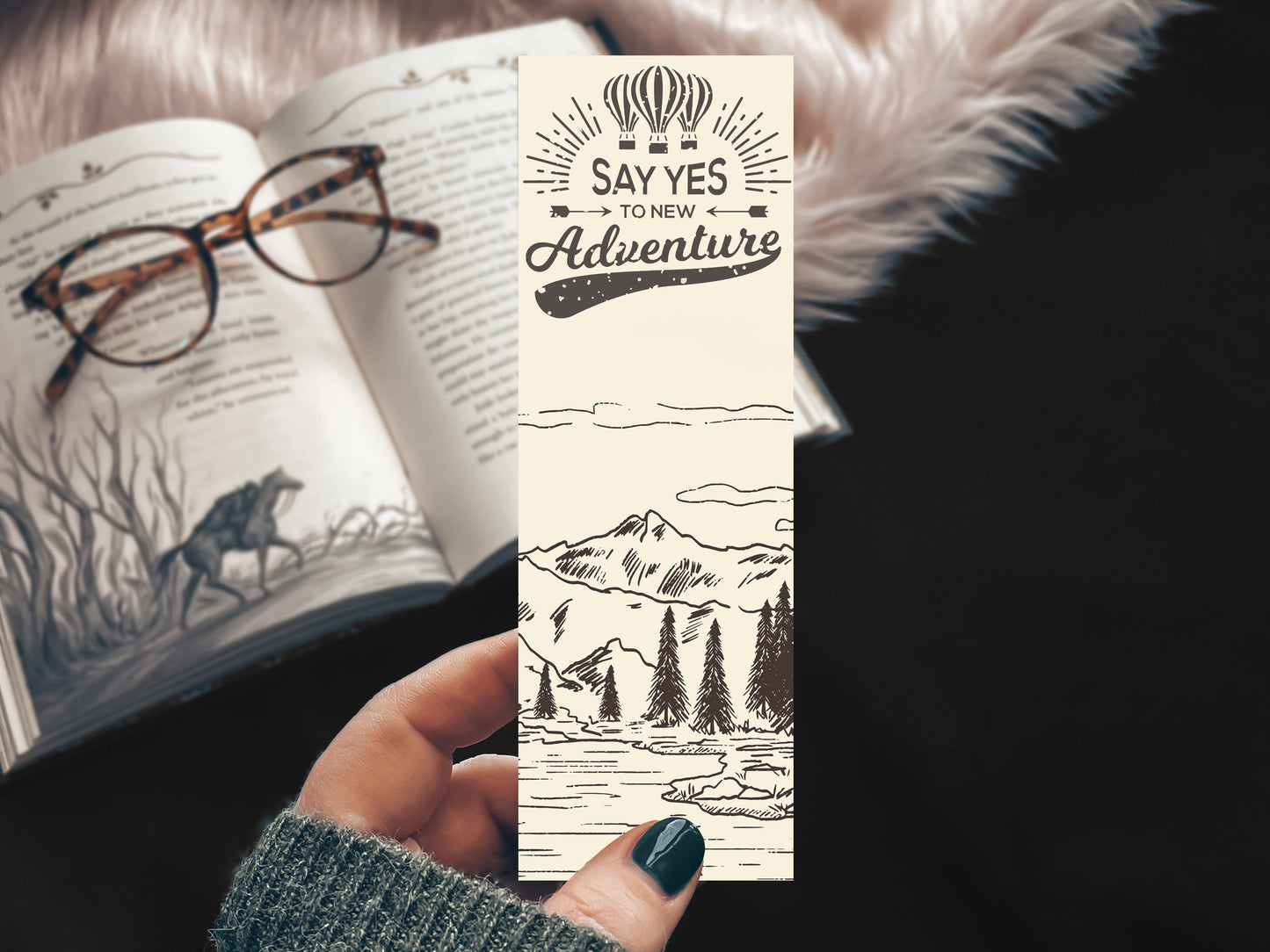 Wanderlust Say Yes to Adventure Bookmark