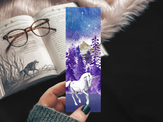 Galaxy Unicorn Bookmark