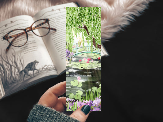 Monet Style Garden Bookmark