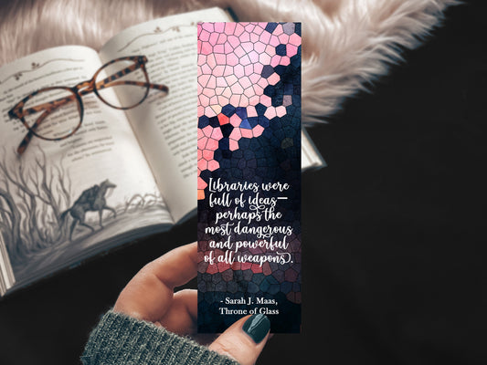 Throne of Glass Quote Watercolor Bookmark