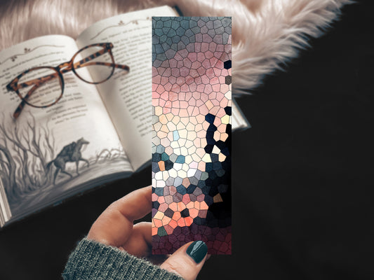 Stained Glass Mosaic Watercolor Bookmark