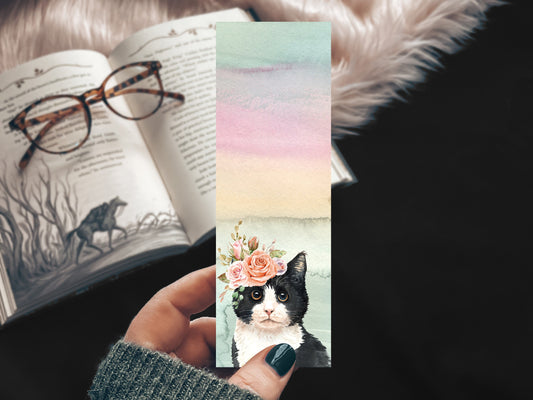 Tuxedo Cat Lover Bookmark